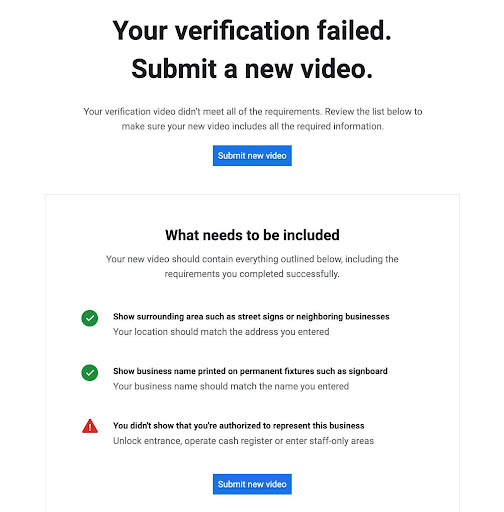 failed email