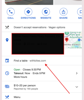 Manually adding a booking link