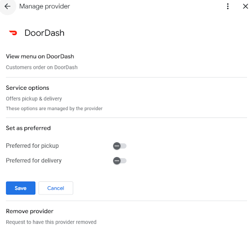 set preferred vendor on GBP